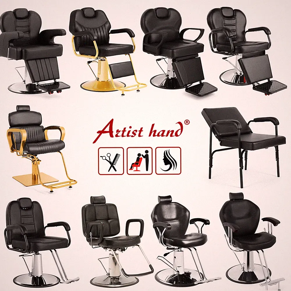 Artist hand Barber Chairs All Purpose Recline Hydraulic Beauty Salon Spa Styling