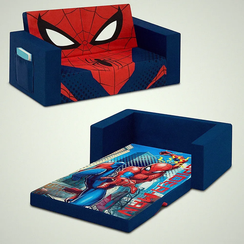Delta Children Cozee Flip-Out Sofa, Spider-Man