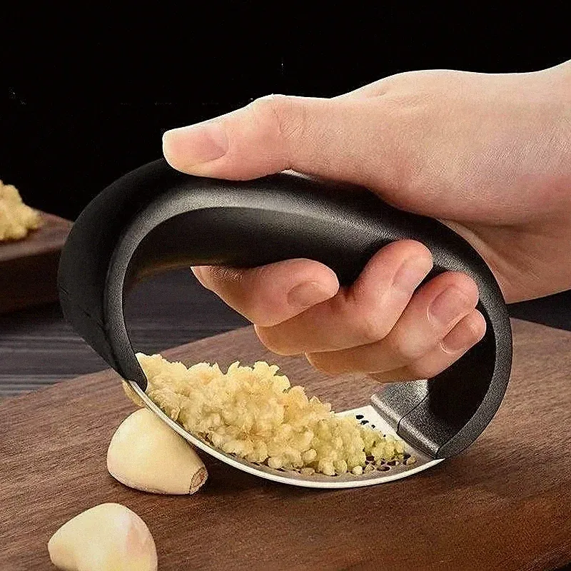 Stainless Steel Garlic Press Rocker Heavy Duty Garlic Crusher Dishwasher Safe