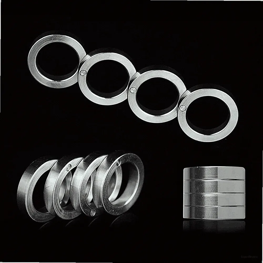 Stainless Steel Outdoor Rotatable Folding Ring Finger Ring